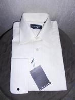 Ledub overhemd  maat 39 dubbele manchet ivoor wit Nieuw, Verzenden, Wit, Ledub, Nieuw