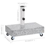 Nieuwe parasol voet 45 x 25 x 8,3 cm (L x B x H), Ophalen of Verzenden, Nieuw, Minder dan 1 meter, Parasolvoet