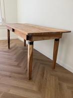 Houten eettafel, Ophalen, Gebruikt, Vintage houten tafel, Eikenhout