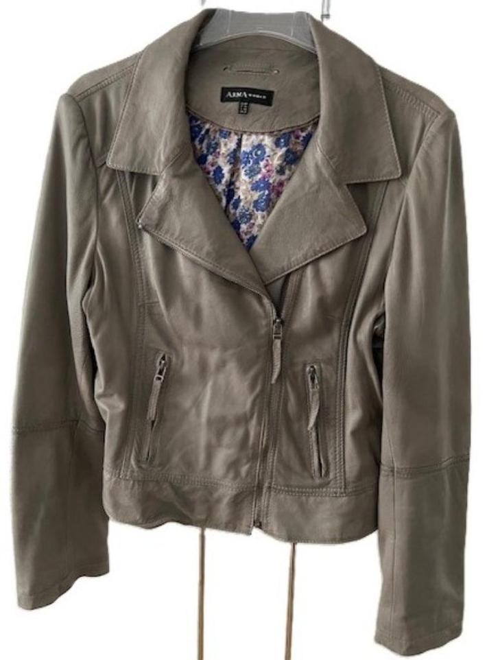 ARMA Women leren biker jasje groen 44 zo goed als nieuw, Kleding | Dames, Jasjes, Kostuums en Pakken, Zo goed als nieuw, Jasje