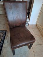 Bruine Kamerstoel 6 stuks, Huis en Inrichting, Ophalen, Bruin, Leer, Zo goed als nieuw