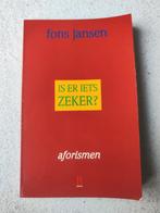 Is er iets zeker? – Fons Jansen, Ophalen of Verzenden