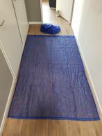 Twee blauwe doorzichtige gordijnen, 100 tot 150 cm, Nieuw, Ophalen of Verzenden, Effen