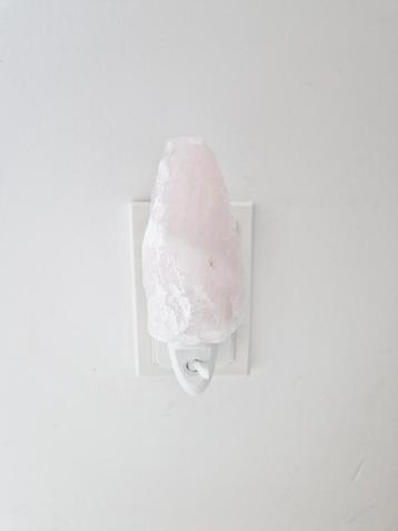 Nieuw rozenkwarts nachtlampje babykamer kinderkamer roze beschikbaar voor biedingen