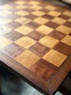 Houten Dam- en Schaakbord, Hobby en Vrije tijd, Gezelschapsspellen | Bordspellen, Een of twee spelers, Ophalen of Verzenden, Gebruikt