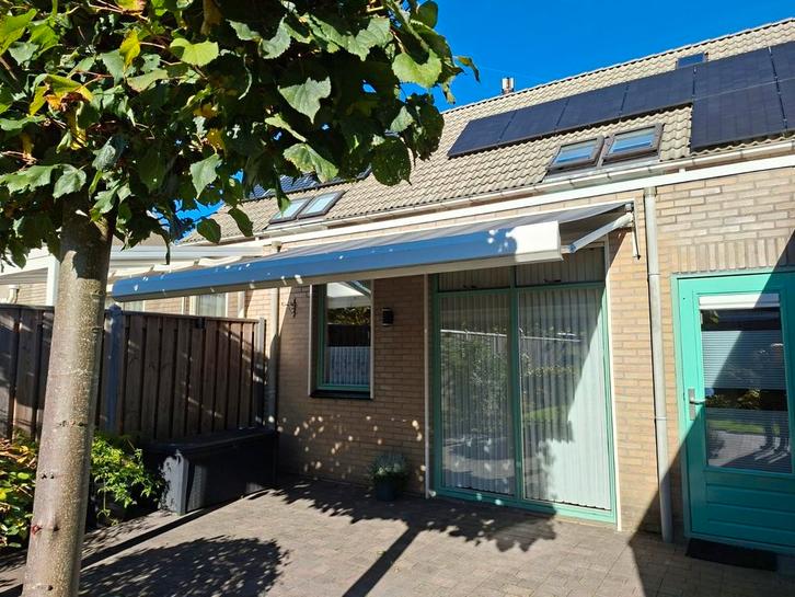 Suncar electrisch zonnescherm, Tuin en Terras, Zonneschermen, Gebruikt, Knikarmscherm, 150 tot 300 cm, 250 cm tot 450 cm, Ophalen