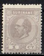 Suriname nr. 1E Koning Willem III 1873-1889 ongebruikt, Postzegels en Munten, Postzegels | Suriname, Ophalen of Verzenden, Postfris