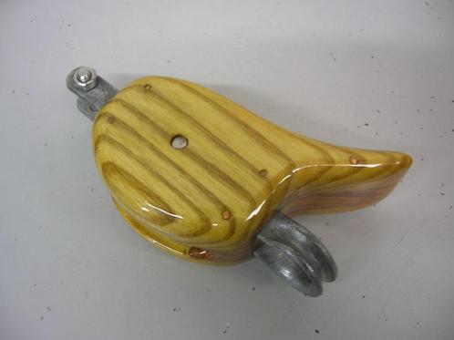 Houten Hakblok grootschootblok enkelschijfs + hondsvot 10 mm, Watersport en Boten, Accessoires en Onderhoud, Nieuw, Lijn of Blok
