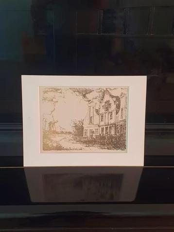 Litho Theo Blankestijn Zaanse Schans gesign genum 47/100 beschikbaar voor biedingen