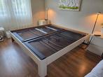 Prachtig wit Auping Auronde 200x200 cm, bedbodems en lampjes, Huis en Inrichting, Ophalen, Tweepersoons, Zo goed als nieuw, Overige maten