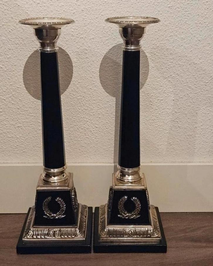 Vintage Empire Stijl Kandelaars van The Bombay Company, Antiek en Kunst, Antiek | Kandelaars, Overige materialen, Ophalen