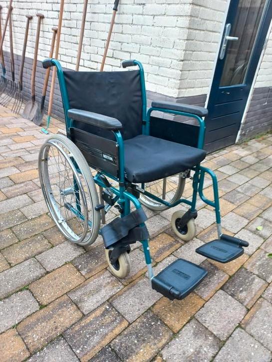 Rolstoel Handbewogen Meyra, Diversen, Rolstoelen, Gebruikt, Duwrolstoel, Inklapbaar, Ophalen