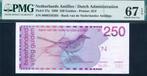 PMG 67 EPQ - 250 Gulden 1986 - Nederlandse Antillen, Postzegels en Munten, Bankbiljetten | Nederland, Los biljet, 250 gulden, Verzenden