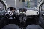 Fiat 500 1.2 Lounge PANORAMADAK LM VELGEN AIRCO, Auto's, Gebruikt, 4 cilinders, 840 kg, 4 stoelen