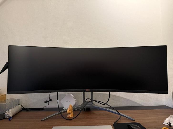AOC AGON AG493UCX2 – 49 inch Curved Ultrawide Monitor, Computers en Software, Monitoren, Zo goed als nieuw, 101 t/m 150 Hz, DisplayPort