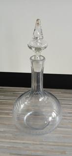 Karaf, glazen fles,, Antiek en Kunst, Antiek | Glas en Kristal, Ophalen of Verzenden