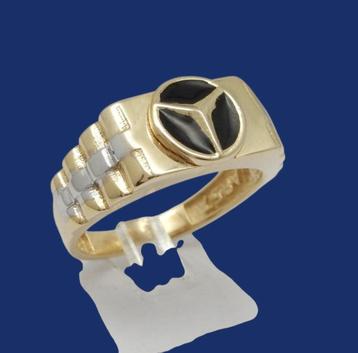 14 karaat Gouden Ring Mercedes Jongensring beschikbaar voor biedingen