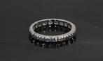 Alliance 18k wit gouden dames ring 20 saffieren aanschuif, Sieraden, Tassen en Uiterlijk, Ringen, Voordeelsieraden, Ophalen of Verzenden