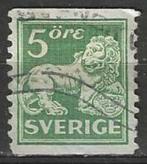 Zweden 1920/1924 - Yvert 123 - Gestyleerde leeuw (ST), Postzegels en Munten, Verzenden, Zweden, Gestempeld