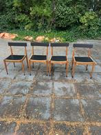 4 Deense midcentury stoelen, Huis en Inrichting, Stoelen, Ophalen, Gebruikt