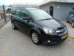 Opel Zafira 1.6 16V Euro4 2007 Zwart 7 PERS! IJSKOUDE AIRCO!, Voorwielaandrijving, Stof, 74 €/maand, 4 cilinders