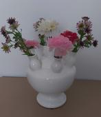 Tulpenvaas wit, Ophalen, Wit, Aardewerk of Porselein, Zo goed als nieuw