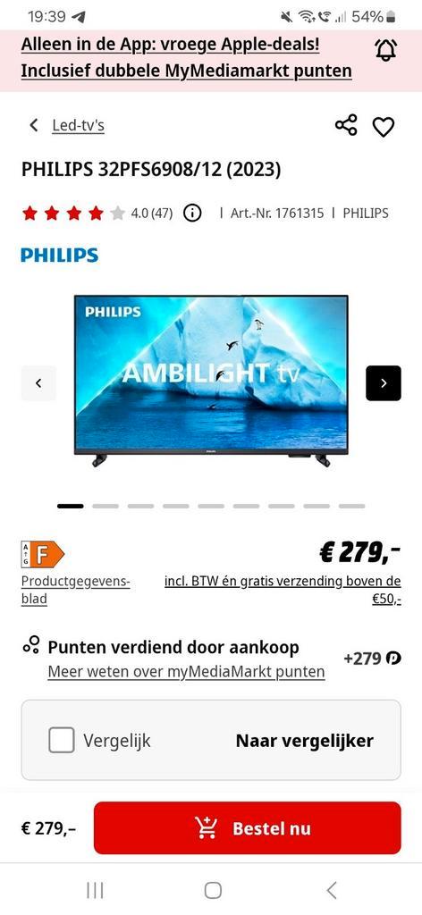 Philips 6900 series, Audio, Tv en Foto, Televisies, Nieuw, LED, 80 tot 100 cm, Philips, Ophalen