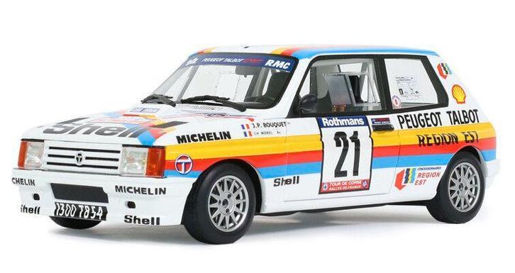 Talbot Samba Rally Gr. B. #21 J.P. Bouquet TDC '85, Hobby en Vrije tijd, Modelauto's | 1:18, Nieuw, Auto, OttOMobile, Ophalen of Verzenden
