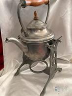 Tinnen Samovar Theepot met Houder, Ophalen of Verzenden