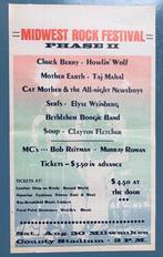 CHUCK BERRY HOWLIN' WOLF 1969 vintage Concert Advertentie, Gebruikt, Ophalen of Verzenden, Poster, Artwork of Schilderij