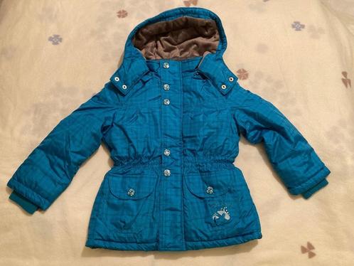 Nieuwe jas winter warm bont turquoise maat 104, Kinderen en Baby's, Kinderkleding | Maat 104, Nieuw, Jongen of Meisje, Jas, Ophalen of Verzenden