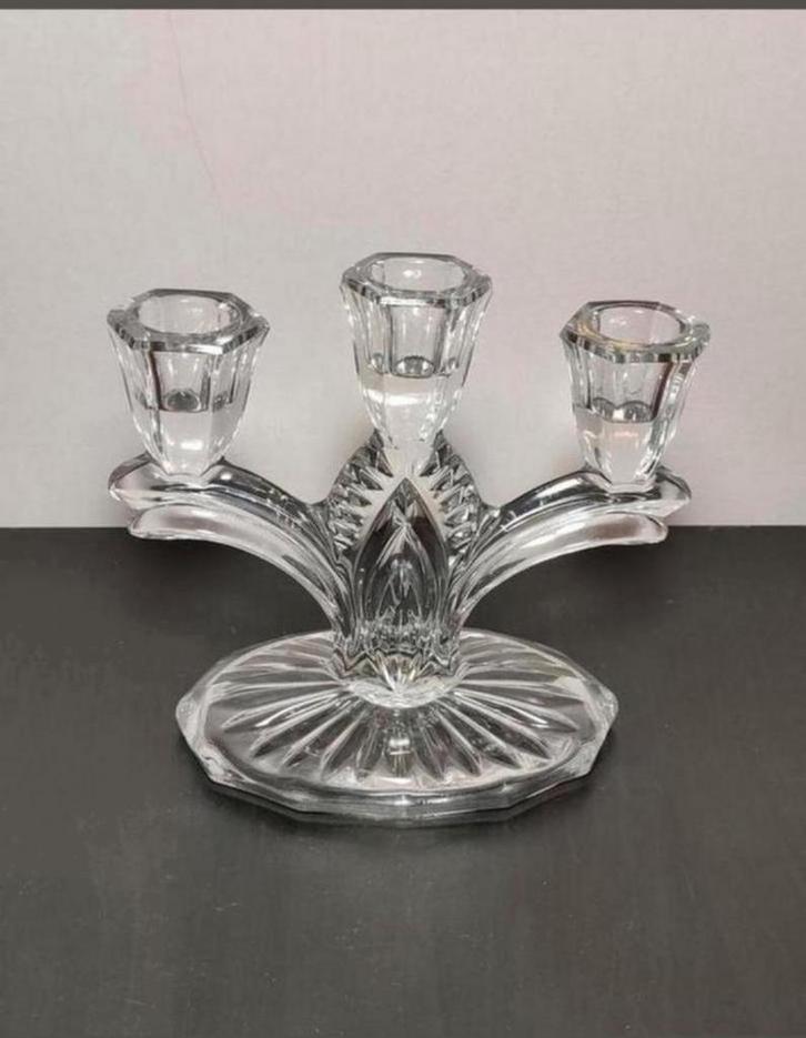 Art-déco kandelaar, Antiek en Kunst, Antiek | Glas en Kristal, Ophalen of Verzenden
