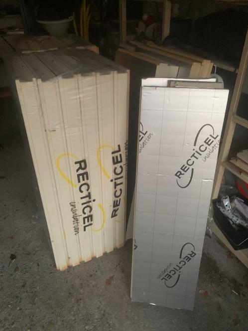 12m2 Pir 81mm 120x60 isolatie recticel 2 zijdig aluminum, Doe-het-zelf en Verbouw, Isolatie en Afdichting, Nieuw, Vloerisolatie