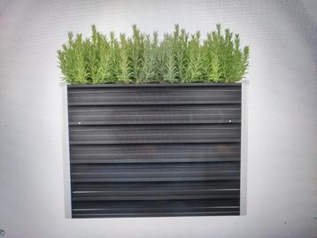 Plantenbak verhoogd 100x40x77 cm gegalvaniseerd staal antrac beschikbaar voor biedingen
