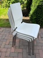 4 Witte IKEA Gilbert Design Stoelen, Huis en Inrichting, Stoelen, Ophalen, Wit, Zo goed als nieuw, Vier