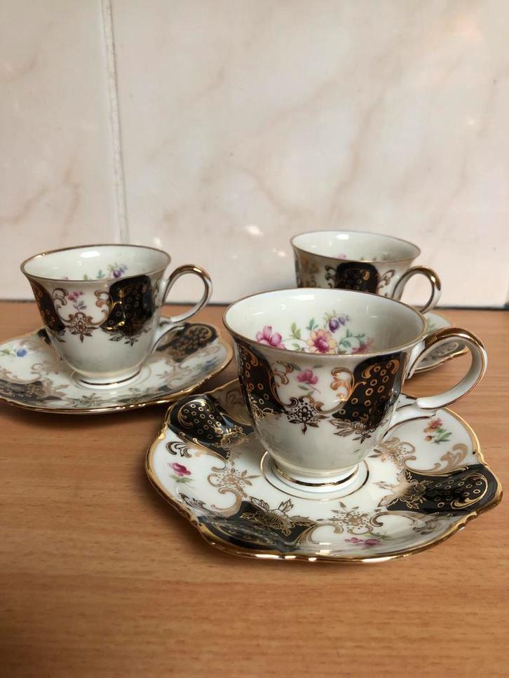 Vintage Espresso Kopjes Bavaria Duitsland (3), Antiek en Kunst, Antiek | Servies compleet, Ophalen of Verzenden