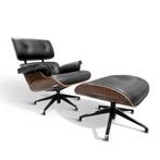 Eames lounge stoel met voetbank, Huis en Inrichting, Fauteuils, Nieuw, Minder dan 75 cm, Ophalen of Verzenden, Leer