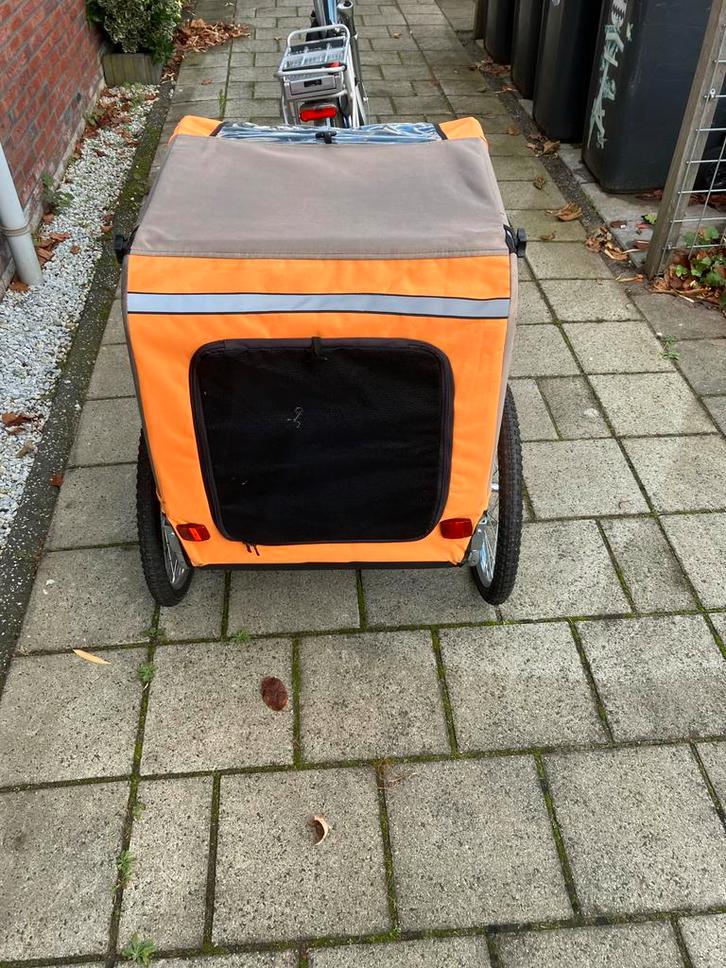 Fietskar voor honden - incl. extra bevestiging, Fietsen en Brommers, Fietsaccessoires | Aanhangers en Karren, Zo goed als nieuw
