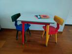 Kinderstoeltjes en tafeltje, Kinderen en Baby's, Kinderkamer | Tafels en Stoelen, Ophalen, Gebruikt, Tafel(s) en Stoel(en)