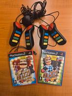 Buzz! PS2 met Buzzers en 2 Games, Spelcomputers en Games, Games | Sony PlayStation 2, Puzzel en Educatief, Gebruikt, Eén computer