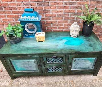 'Chinees' boho vintage stijl dressoir tv-meubel tv-kast  beschikbaar voor biedingen