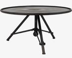Dutchbone brok bijzet/salontafel, Gebruikt, 50 tot 100 cm, Koloniaal, Rond