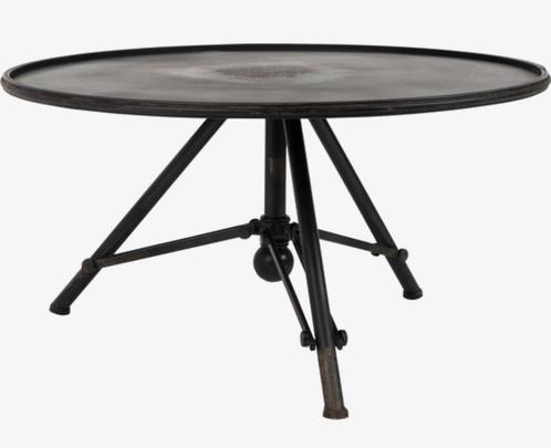 Dutchbone brok bijzet/salontafel, Huis en Inrichting, Tafels | Eettafels, Gebruikt, 50 tot 100 cm, 50 tot 100 cm, Rond, Metaal