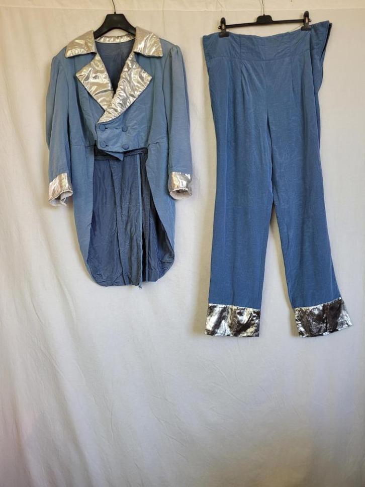 Gaaf 2-delig heren kostuum met billentikker mt M/L, Kleding | Heren, Carnavalskleding en Feestkleding, Zo goed als nieuw, Kleding