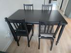 Ikea table and chairs, Ophalen, Zo goed als nieuw, Rechthoekig, 50 tot 100 cm