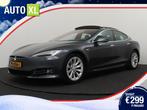 Tesla Model S 75D Base 90%SOH Pano-dak Autopilot Leder 19'LM, Auto's, Tesla, Gebruikt, Zwart, Model S, Vierwielaandrijving