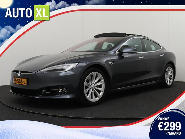 Tesla Model S 75D Base 90%SOH Pano-dak Autopilot Leder 19'LM, Auto's, Tesla, Bedrijf, Te koop, Model S, 4x4, ABS, Achteruitrijcamera