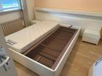 Treca ledikant met spiralen 160x200, Ophalen, Zo goed als nieuw, Tweepersoons, Wit