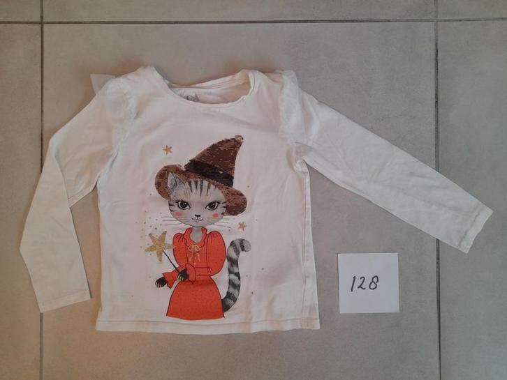 Vrolijk truitje. Nieuwstaat. Maat 128., Kinderen en Baby's, Kinderkleding | Maat 128, Zo goed als nieuw, Meisje, Trui of Vest