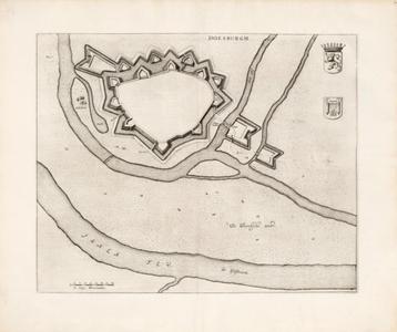 Kaart vestingwerken van Doesburg - 1652 - overdruk beschikbaar voor biedingen